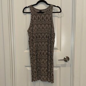 GF Cross Logo Taupe Trapeze Style Coverup Size M